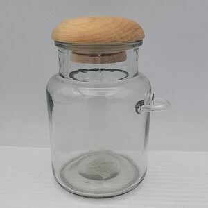 Vintage Collectible Clear Glass‎ Honey Jar